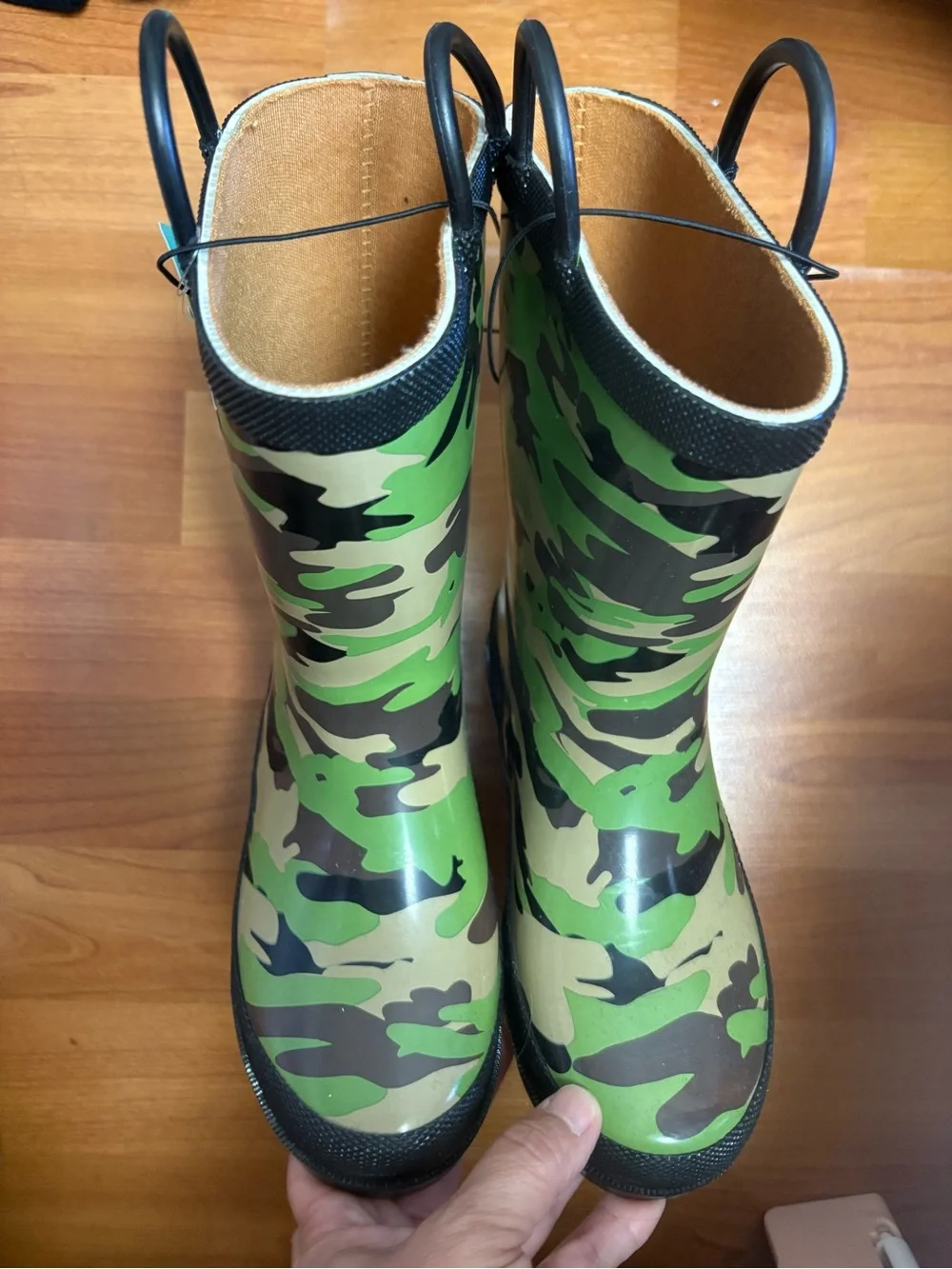 Western Chief Kids Camouflage Green & Black Rain Boots